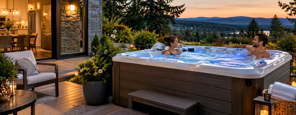 outdoor hot tub